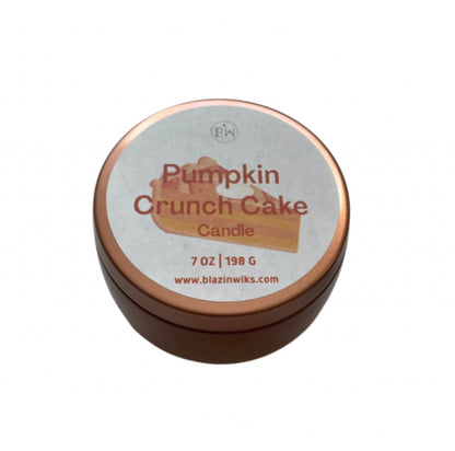 Small Pumpkin Crunch Cake Candle