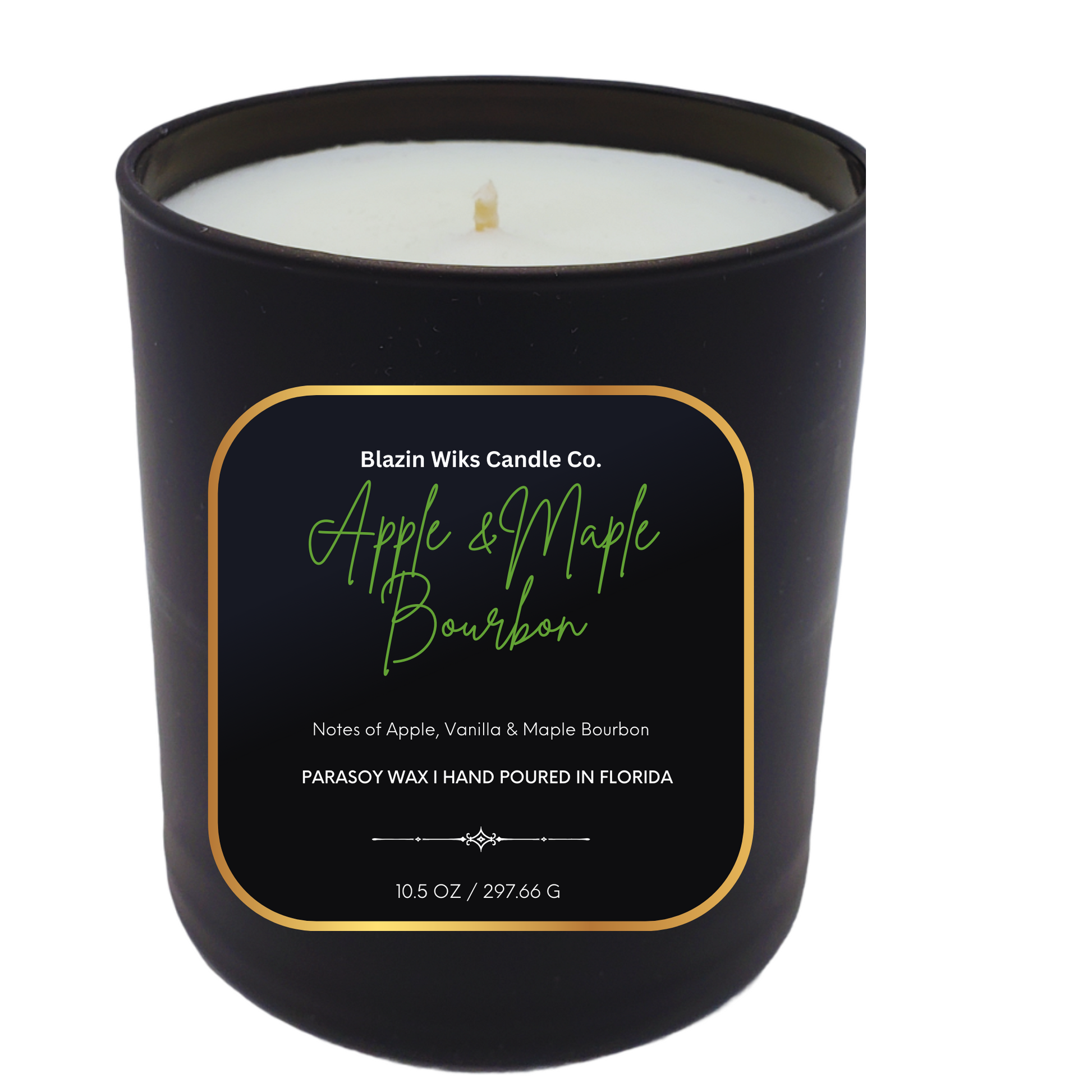 Apple & Maple Bourbon Candle by Blazin Wiks Candle Co