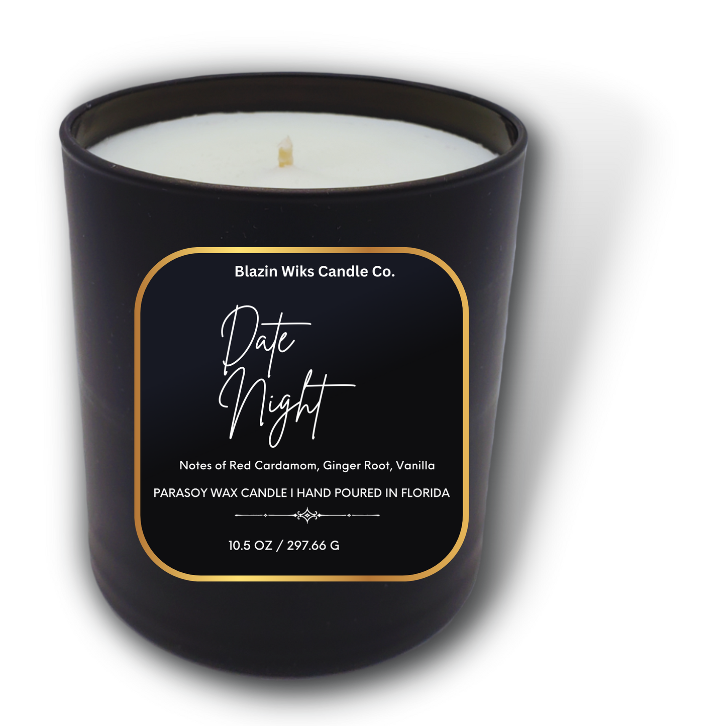 Date Night candle by Blazin Wiks Candle Co