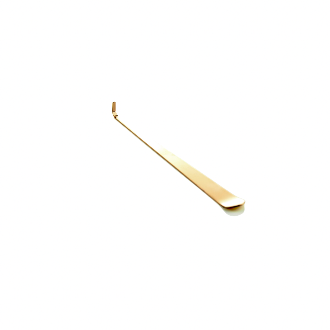 Blazin Wiks dipper available in gold metal for candle maintenance